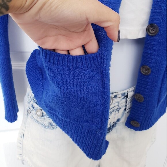 Abercrombie Kids Blue Cardigan Girls Size Medium - Picture 7 of 11